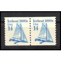 2134b 14c Iceboat Fine MNH Dry Gum CNP Left 2 P...