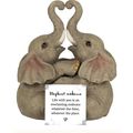 Elephant Embrace Elephant Couple Ornament