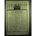 1918 Oliver Typewriter Ad - Let's All Save