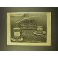 1918 White House Coffee and Teas Ad - Justice t...