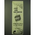 1940 Oxo Cube Ad - Just add hot water