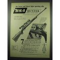 1954 BSA Hunter Short Action Rifle Ad - Light S...