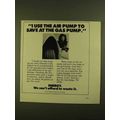 1979 U.S. Department of Energy Ad - I Use the Air Pump