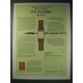 1989 Hamilton The Wilshire City Edition Watch Ad - Hamilton Classic Editions