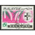 Sarawak 1965 Flowers 15c Multicoloured SG217 FU