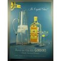 1957 Gordon's Gin Ad - It's Crystal Clear!