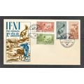 IFNI SPAIN 1959 CHARITY CHILDREN FDC COVER ANIM...