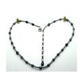Black Freshwater Pearl Beaded Choker Necklace