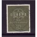GERMANY 1959 10pf GREEN EUROPA SG 1234 FINE USED