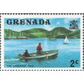 GRENADA, SEA, Carenage taxi, blue 1975, 2c, #2