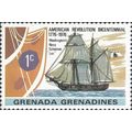 GRENADINES, SEA, Schooner Lee, orange 1976, 1c, #2