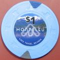 Montbleu. $1 Casino Chip. Lake Tahoe, NV. Z92.