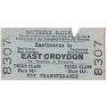 EASTBOURNE - EAST CROYDON 1949 Southern Railway...