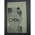 1915 O-Cedar Polish Ad - It Brightens The Home