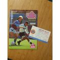 1992 FA Cup 3rd Round Programme & Ticket - Asto...