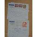 x2 Air Letter Postal Covers - Uganda, Kenya, Ta...