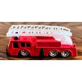 Fire Truck Red with White Ladder Maisto Diecast...