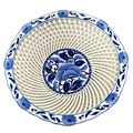 Japanese Kinpo Hasami Lattice Woven Porcelain F...