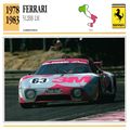Collectors Club card. Classic Cars. Ferrari 512...