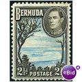 Bermuda 1933 SG113b 2 1/2d Pale Blue & Sepia Bl...