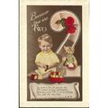 Vintage Birthday Card - Because You Are Two