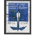 FRA 2003 50c 'HUMAN RIGHTS CHARTER' FINE USED (...