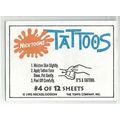 NICKTOONS ' TATTOOS ' card # 4 ( 1993 )