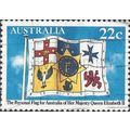 AUSTRALIA, FLAG, Queen Elizabeth II, Royal Stan...