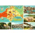 England DEVON Map Postcard (Hinde 2DC 631)