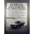 1971 Volvo 142E Car Ad - What'll She Do?
