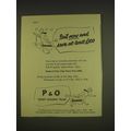 1955 P&O Cruise Ad - Sail now and save at least...