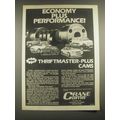 1981 Crane Cams Ad - Economy plus performance
