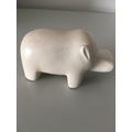 STONE HIPPOPOTAMUS ORNAMENT