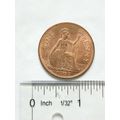 1967 one penny coin