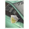 Badly Repaired Cars Accident Plastic Bag Graffi...