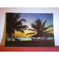 A BEACH SUNSET, PENANG, MALAYSIA unused postcard =