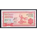 BILLET DE BANQUE BURUNDI 20 FRANCS 2005 PICK 27...