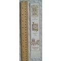 Vintage: white leather bookmark - Wimborn Minst...