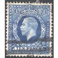 GB stamps 1934 - KGV - SG448 - 10d blue - used