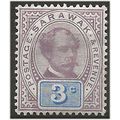 Sarawak 1888 SG10 3c Purple & Blue Mounted Mint...