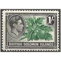 Solomon Islands 1939 SG68 1/- Green & Black Mou...