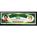 Montserrat 1981 Royal Wedding $3.00 Used Stamp L