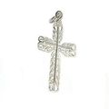 Sterling Silver OpenWork Cross Charm Pendants
