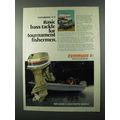 1976 Evinrude 85 Outboard Motor Ad - Bass Tackle