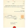 Canada #P30D Admiral Postal Card REPLY USED 1929