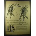 1950 Ethyl Gasoline Ad - Parrot Carrot