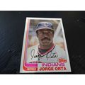 1982 Topps Card # 026A Jorge Orta Excellent-Min...