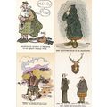 Scottish Kilts Drinking 4x Comic Humour Scotlan...