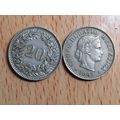 Switzerland 1943 20 Rappen Coin