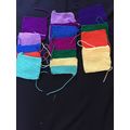 12 knitted squares in Various Colours